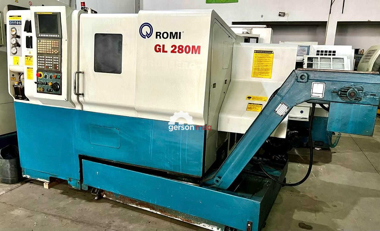 TORNO CNC ROMI G280M - ANO 2009 - FERRAMENTA ACIONADA